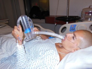 Picture of Ivonne Working On Lung Re-Expansion